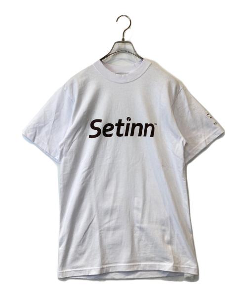 SETINN（セットイン）setinn (セットイン) APPLE BUTTER STORE (アップルバターストア) Tシャツ ホワイト サイズ:M 未使用品の古着・服飾アイテム