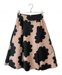 Kate Spade（ケイトスペード）の古着「フラワープリントスカート」｜ピンク