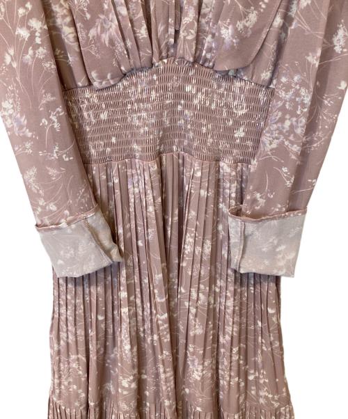Snidel（スナイデル）Snidel (スナイデル) ウエストシャーリングプリーツワンピース SWFO244089 ベージュ サイズ:1の古着・服飾アイテム
