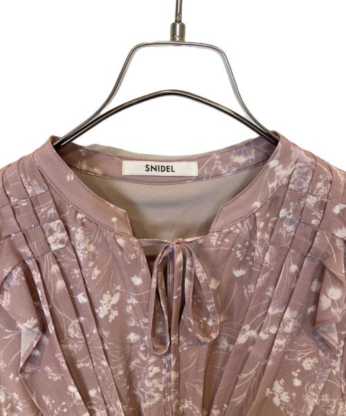Snidel（スナイデル）Snidel (スナイデル) ウエストシャーリングプリーツワンピース SWFO244089 ベージュ サイズ:1の古着・服飾アイテム