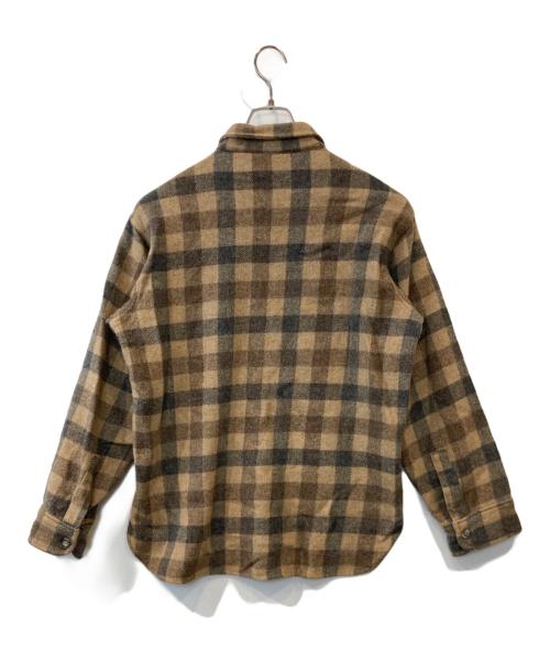 WOOLRICH（ウールリッチ）WOOLRICH (ウールリッチ) ウールチェックシャツ ベージュ サイズ:Mの古着・服飾アイテム