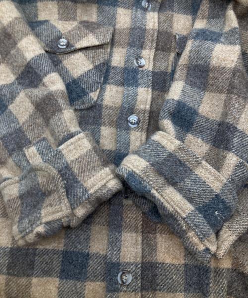 WOOLRICH（ウールリッチ）WOOLRICH (ウールリッチ) ウールチェックシャツ ベージュ サイズ:Mの古着・服飾アイテム