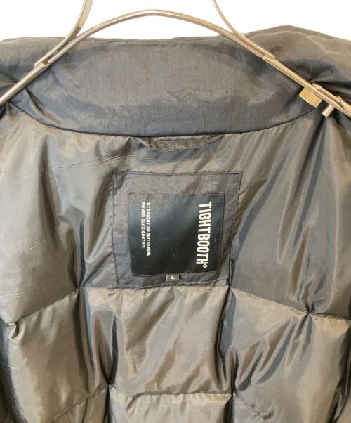 TIGHTBOOTH PRODUCTION（タイトブースプロダクション）TIGHTBOOTH PRODUCTION (タイトブースプロダクション) PA DOWN JACKET　ダウンジャケット　 ブラック サイズ:Lの古着・服飾アイテム