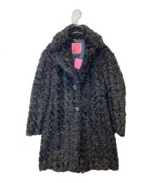 Kate Spade（ケイトスペード）の古着「ジュエル ボタン テディ コート　K6349　」｜ブラック