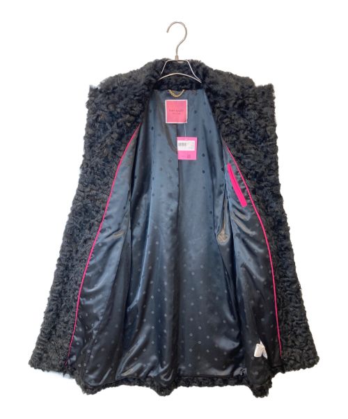 Kate Spade（ケイトスペード）Kate Spade (ケイトスペード) ジュエル ボタン テディ コート　K6349　 ブラック サイズ:XS 未使用品の古着・服飾アイテム