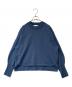 HUMAN WOMAN（ヒューマンウーマン）の古着「ハイゲージプレーティングプルオーバー 077-4270002」｜ブルー