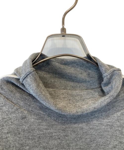 HUMAN WOMAN（ヒューマンウーマン）HUMAN WOMAN (ヒューマンウーマン) バイカラーライン天竺プルオーバー 077-4270013 グレー サイズ:Mの古着・服飾アイテム