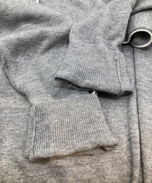 HUMAN WOMAN（ヒューマンウーマン）HUMAN WOMAN (ヒューマンウーマン) バイカラーライン天竺プルオーバー 077-4270013 グレー サイズ:Mの古着・服飾アイテム