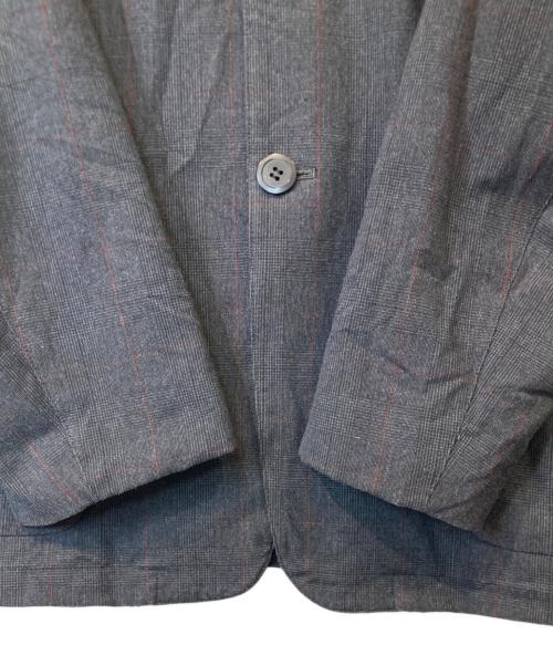 MANDO（マンドー）MANDO (マンドー) ポリエステルレーヨンジャージーグレンチェックカバーオール　9394-003 グレー サイズ:2の古着・服飾アイテム