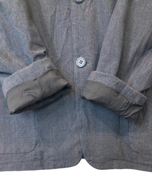 MANDO（マンドー）MANDO (マンドー) ポリエステルレーヨンジャージーグレンチェックカバーオール　9394-003 グレー サイズ:2の古着・服飾アイテム