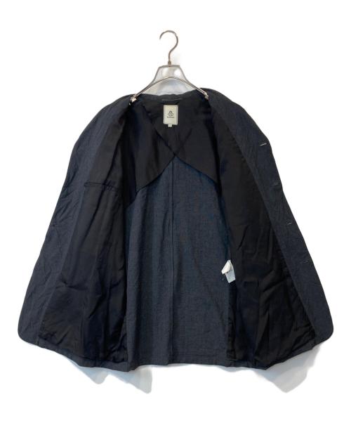 MANDO（マンドー）MANDO (マンドー) ポリエステルレーヨンジャージーグレンチェックカバーオール　9394-003 グレー サイズ:2の古着・服飾アイテム