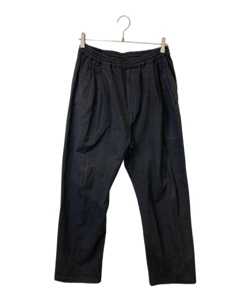 MANDO（マンドー）MANDO　 (マンドー) ジャージーグレンチェック3Pテーパードパンツ　9398-011 グレー サイズ:2の古着・服飾アイテム