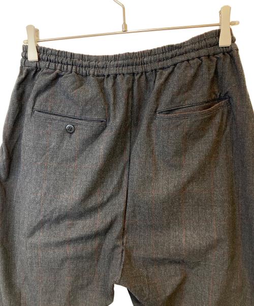 MANDO（マンドー）MANDO　 (マンドー) ジャージーグレンチェック3Pテーパードパンツ　9398-011 グレー サイズ:2の古着・服飾アイテム