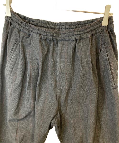 MANDO（マンドー）MANDO　 (マンドー) ジャージーグレンチェック3Pテーパードパンツ　9398-011 グレー サイズ:2の古着・服飾アイテム