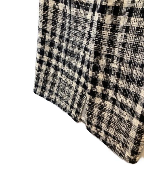 La TOTALITE（ラ ト―タリテ）La TOTALITE (ラ ト―タリテ) チェックタイトスカート 24060140807020 ブラック×ホワイト サイズ:36 未使用品の古着・服飾アイテム