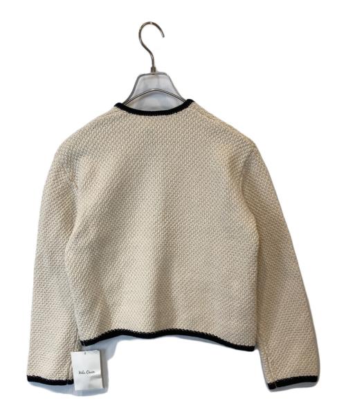 Mila Owen（ミラオーウェン）Mila Owen (ミラオーウェン) 金釦ショート丈ニットカーデ　09WND231010 ベージュ 未使用品の古着・服飾アイテム