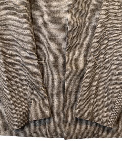 PORT BY ARK（ポートバイアーク）PORT BY ARK (ポートバイアーク) No Collar Jacket　ノーカラージャケット　	PO14-J001 ブラウン サイズ:2の古着・服飾アイテム