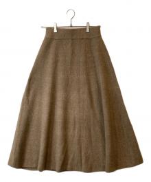 SLOBE IENA（スローブ イエナ）の古着「エアリーニットスカート 24060912241040」｜ブラウン