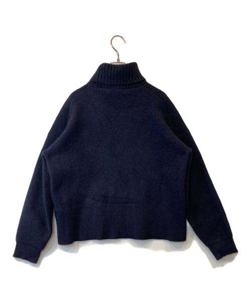 SLOBE IENA（スローブ イエナ）SLOBE IENA (スローブ イエナ) ウォッシャブルファーリーダブルフェイスタートルニット 24080912229040 ネイビー サイズ:FREEの古着・服飾アイテム