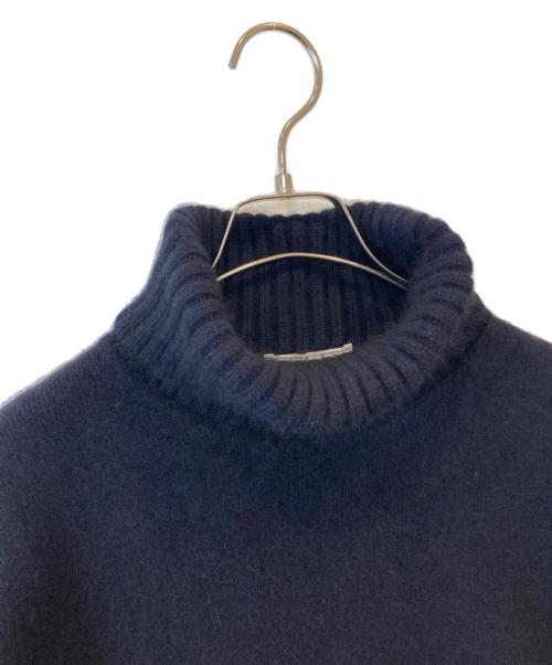 SLOBE IENA（スローブ イエナ）SLOBE IENA (スローブ イエナ) ウォッシャブルファーリーダブルフェイスタートルニット 24080912229040 ネイビー サイズ:FREEの古着・服飾アイテム