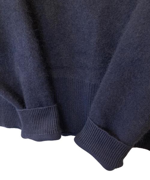 SLOBE IENA（スローブ イエナ）SLOBE IENA (スローブ イエナ) ウォッシャブルファーリーダブルフェイスタートルニット 24080912229040 ネイビー サイズ:FREEの古着・服飾アイテム