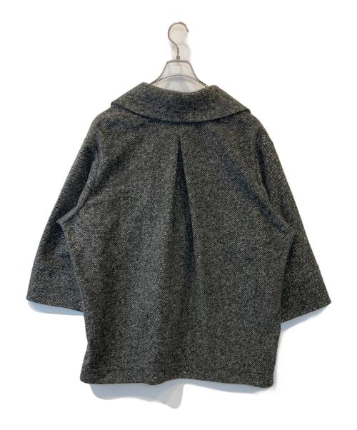 Spick and Span（スピック＆スパン）Spick and Span (スピックアンドスパン) Wスライバーヘリンボーンミドルコート　22020200205040 グレー サイズ: 36の古着・服飾アイテム