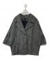 Spick and Span（スピックアンドスパン）の古着「Wスライバーヘリンボーンミドルコート　22020200205040」｜グレー