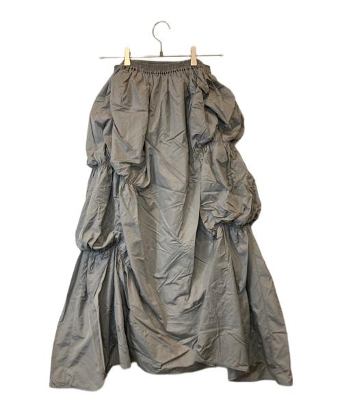 HeRIN.CYE（ヘリンドットサイ）HeRIN.CYE (ヘリンドットサイ) Gradually balloon skirt　スカート　530HAY31-0831 グレー サイズ:FREEの古着・服飾アイテム