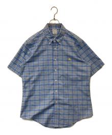 BROOKS BROTHERS（ブルックスブラザーズ）の古着「半袖チェックシャツ」｜ブルー