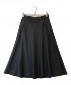 POLO RALPH LAURENポロ・ラルフローレン）の古着「ウールフレアスカート」｜グレー