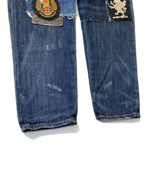 POLO RALPH LAUREN（ポロ・ラルフローレン）POLO RALPH LAUREN (ポロ・ラルフローレン) ワッペン加工デニムパンツ インディゴ サイズ:25の古着・服飾アイテム