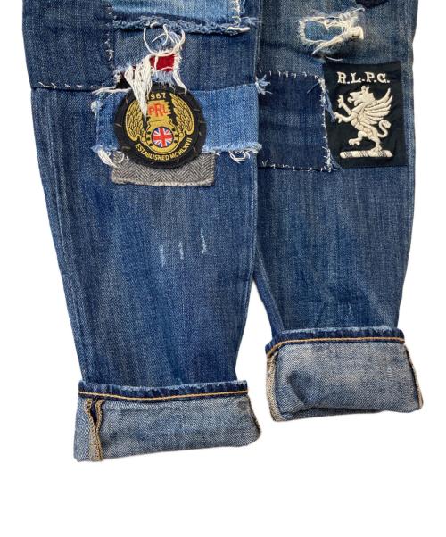 POLO RALPH LAUREN（ポロ・ラルフローレン）POLO RALPH LAUREN (ポロ・ラルフローレン) ワッペン加工デニムパンツ インディゴ サイズ:25の古着・服飾アイテム
