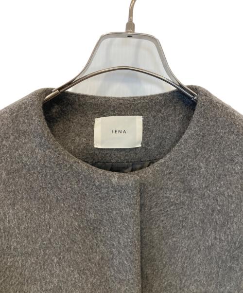 IENA（イエナ）IENA (イエナ) ラムウールノーカラーロングコート　21020900542030 グレー サイズ:34の古着・服飾アイテム