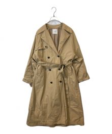 CLANE（クラネ）の古着「バックフリルスリーブトレンチコート　	18101-0031」｜ベージュ