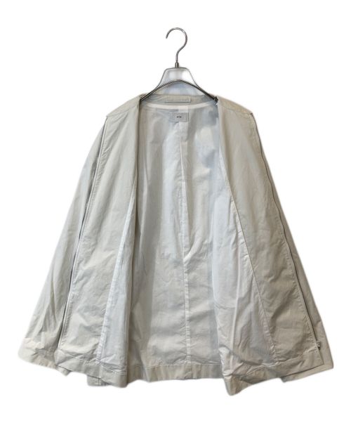 ATON（エイトン）ATON (エイトン) NIDOM WEATHER ZIP-UP JACKET　ジップアップジャケット　	7031994　 ホワイト サイズ:6の古着・服飾アイテム