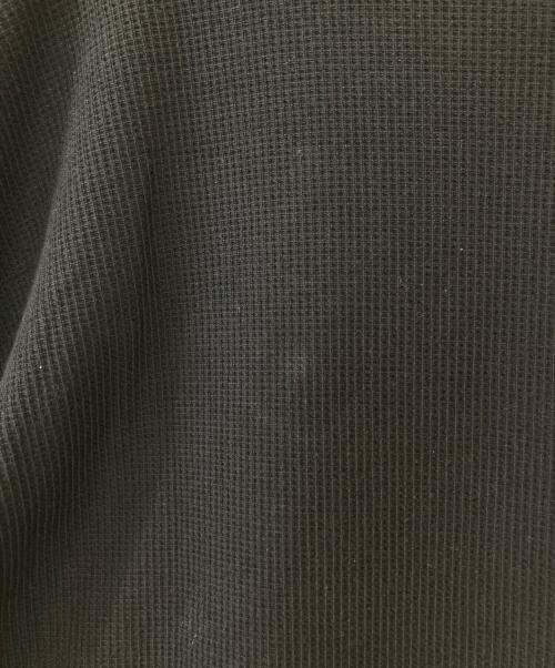 blurhms ROOTSTOCK（ブラームスルーツストック）blurhms ROOTSTOCK (ブラームスルーツストック) Rough&Smooth Thermal Baseball Tee　bROOTS22F16　ロングスリーブカットソー ブラック サイズ:3の古着・服飾アイテム