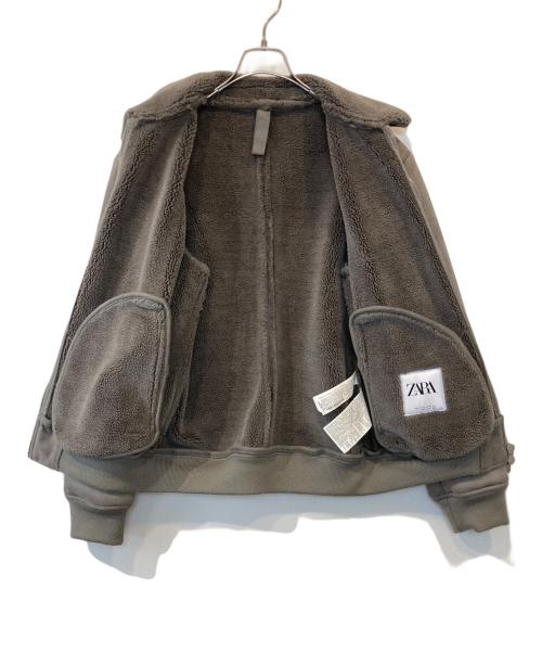 ZARA（ザラ）ZARA (ザラ) ムートンジャケット　6318/300/802 グレー サイズ:Sの古着・服飾アイテム