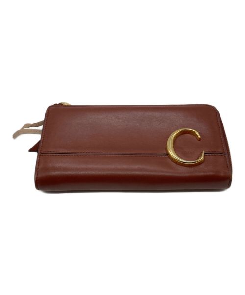 Chloe（クロエ）Chloe (クロエ) 長財布 04-19-60-65 CHC19WP084A37 ブラウンの古着・服飾アイテム
