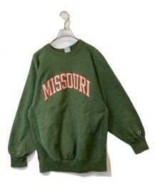 Champion REVERSE WEAVE（チャンピオン リバース ウィーブ）の古着「クルーネックスウェット」｜グリーン