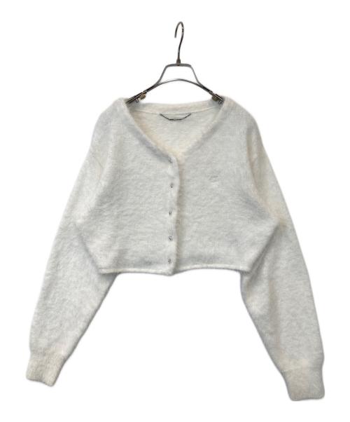 CELFORD（セルフォード）CELFORD (セルフォード) スパンコールファーライクカーディガン　CWNT235053 ホワイト サイズ:FREEの古着・服飾アイテム