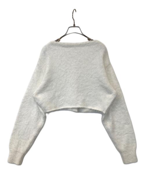 CELFORD（セルフォード）CELFORD (セルフォード) スパンコールファーライクカーディガン　CWNT235053 ホワイト サイズ:FREEの古着・服飾アイテム