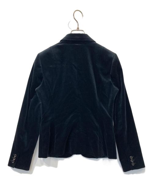 BURBERRY LONDON（バーバリーロンドン）BURBERRY LONDON (バーバリーロンドン) 2Bベロアジャケット　FC045-700-09 ブラック サイズ:38の古着・服飾アイテム