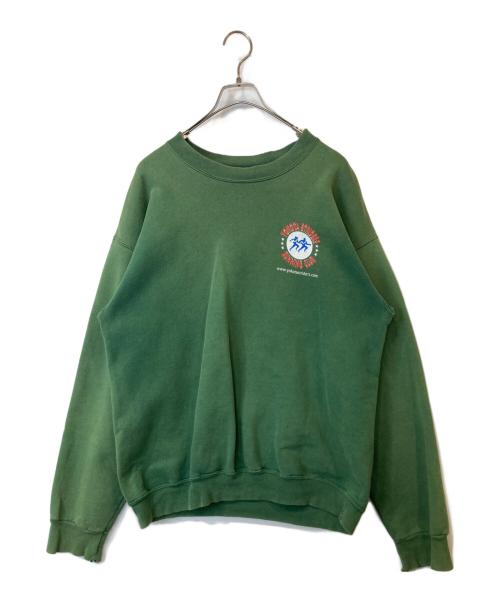 Hanes（ヘインズ）Hanes (ヘインズ) クルーネックスウェット グリーン サイズ:表示がないため不明の古着・服飾アイテム