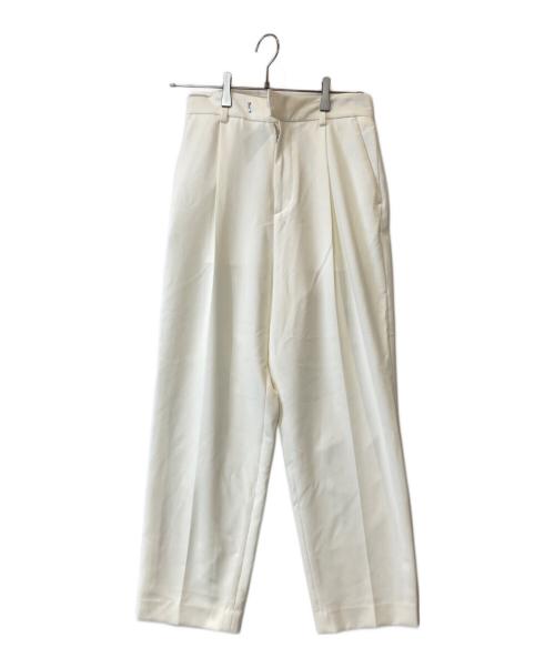 SLOBE IENA（スローブ イエナ）SLOBE IENA (スローブ イエナ) ダブルクロスセンタープレスパンツ　24030912601010 ホワイト サイズ:38の古着・服飾アイテム