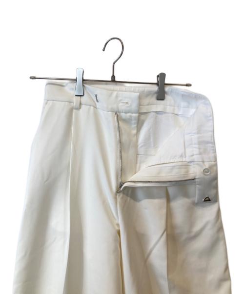 SLOBE IENA（スローブ イエナ）SLOBE IENA (スローブ イエナ) ダブルクロスセンタープレスパンツ　24030912601010 ホワイト サイズ:38の古着・服飾アイテム