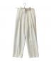 SLOBE IENA（スローブ イエナ）の古着「ダブルクロスセンタープレスパンツ　24030912601010」｜ホワイト