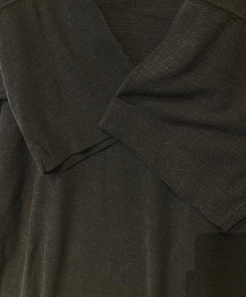 UNFIL（アンフィル）unfil (アンフィル) ローシルクジャージー カフタンドレス WOLF-UW105 ブラック サイズ:1 未使用品の古着・服飾アイテム