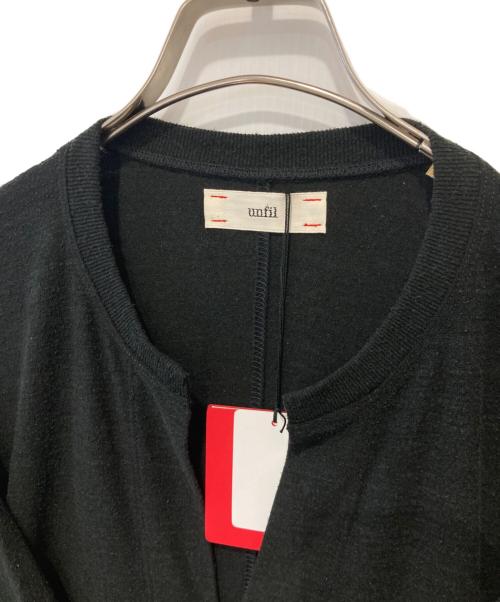 UNFIL（アンフィル）unfil (アンフィル) ローシルクジャージー カフタンドレス WOLF-UW105 ブラック サイズ:1 未使用品の古着・服飾アイテム