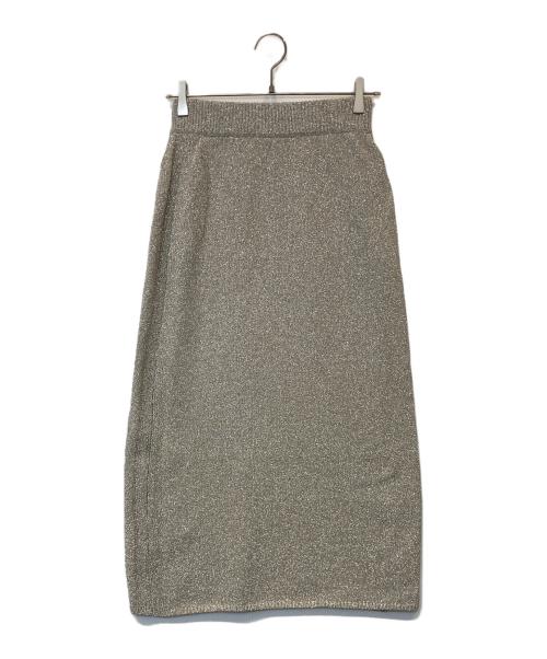 MIHOKO SAITO（ミホコ サイトウ）MIHOKO SAITO (ミホコ サイトウ) Lame Knit SK　MH-K0538 スカート ゴールド サイズ:FREE 未使用品の古着・服飾アイテム