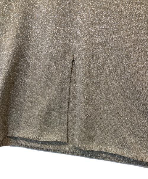 MIHOKO SAITO（ミホコ サイトウ）MIHOKO SAITO (ミホコ サイトウ) Lame Knit SK　MH-K0538 スカート ゴールド サイズ:FREE 未使用品の古着・服飾アイテム